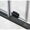 Anzzi Madam 60" x 76" Frameless Sliding Shower Door, Matte Black and Handle SD-AZ13-02MB - alternate 7